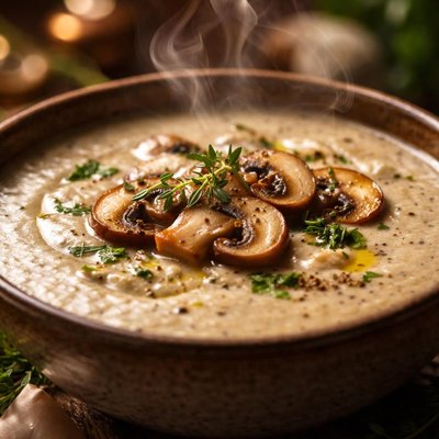 Image of Mushroom Veloute Mushroom Soup