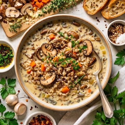 Image of Mushroom Wild Rice Soup