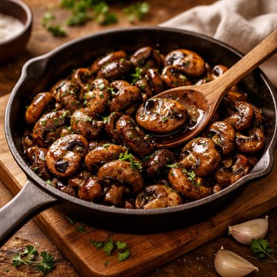 Image of Mushrooms in Balsamic Sauce