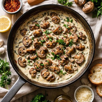 Image of Mushrooms in Cream