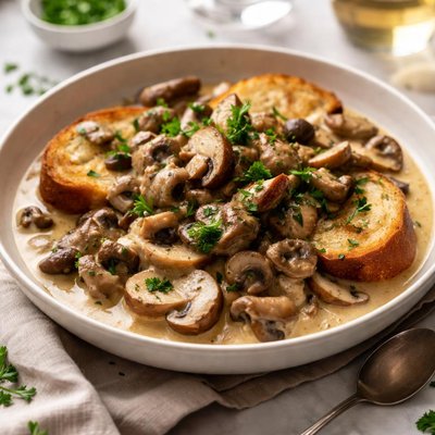 Image of Mushrooms Newburg