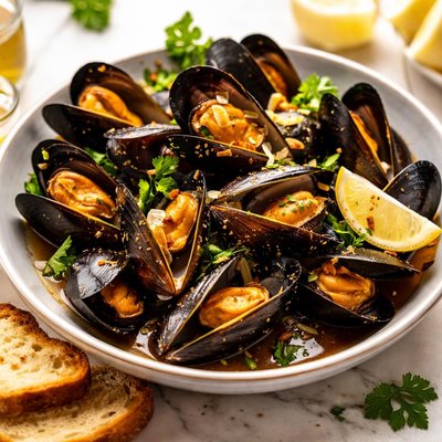 Image of Mussels in Guinness Garlic