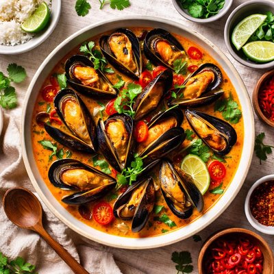 Image of Mussels in Spicy Coconut Broth