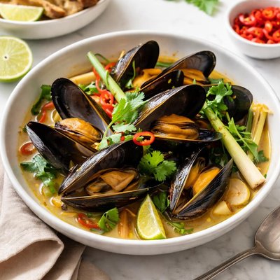 Image of Mussels in Yummilicious Lemongrass Broth