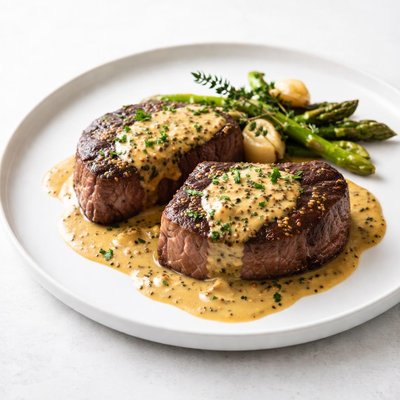Image of Mustard and Brandy Steaks
