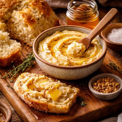 Image of Mustard and Honey Butter for Damper