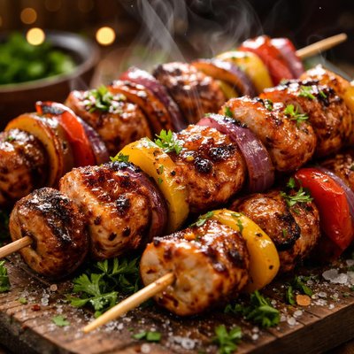 Image of Mustard Bourbon Kabobs