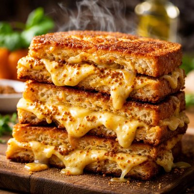 Image of Mustard Cheese Toasties