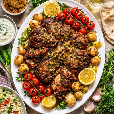 Image of Mustard Glazed Butterflied Leg of Lamb