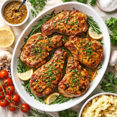 Image of Mustard Glazed Pork Chops