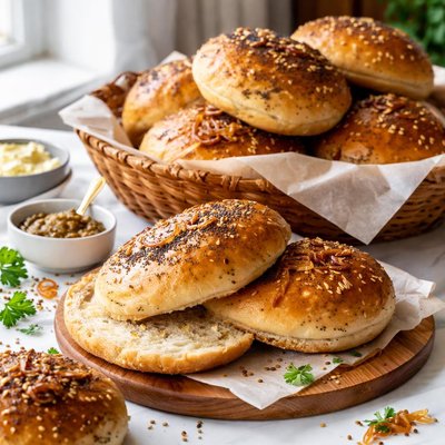 Image of Mustard Onion Sandwich Buns