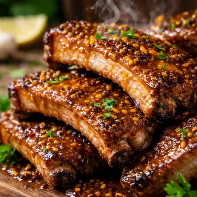 Image of Mustard Saucy Ribs