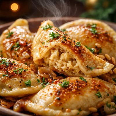 Image of Mustardy Potato Pierogies
