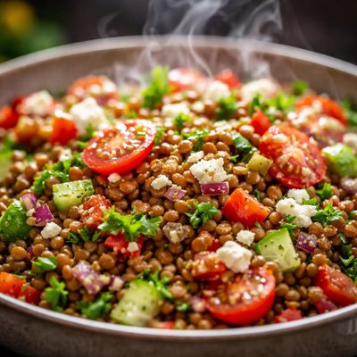 Image of My All Time Favourite Nutritious Veggie Lentil Salad