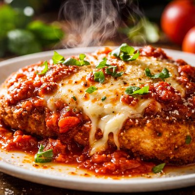 Image of My Chicken Parmigiana with Homemade Pasta Sauce