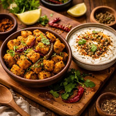 Image of My Favourite Spicy Potato and Kasoori Methi Raita