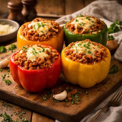 Image of My Own Slow Cooker Stuffed Bell Peppers