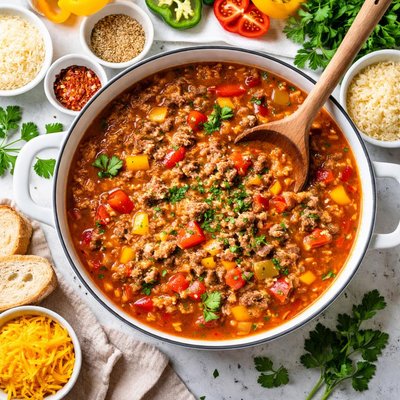Image of My Stuffed Bell Peppers Soup