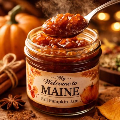 Image of My Welcome to Maine Fall Pumpkin Jam
