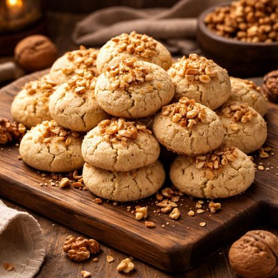 Image of Nan E Gerdui Traditional Persian Walnut Cookies