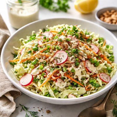 Image of Napa Cabbage Salad with Buttermilk Dressing