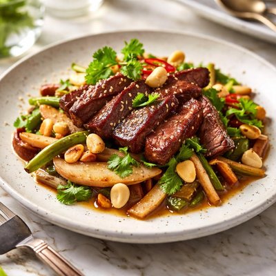Image of Nashi Beef with Macadamia