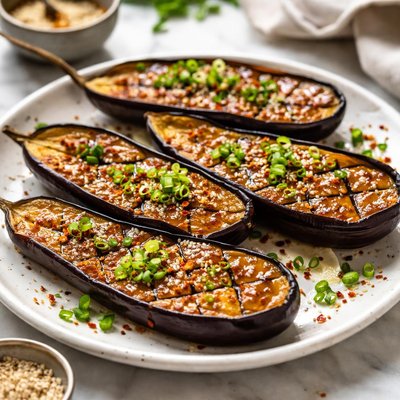 Image of Nasu Dengaku Broiled Japanese Eggplants with Miso