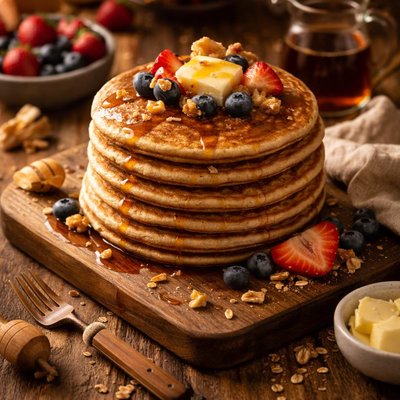Image of Natural Whole Wheat Pancakes
