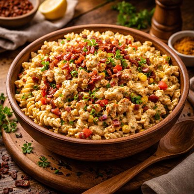 Image of Naughty Curry Pasta Salad