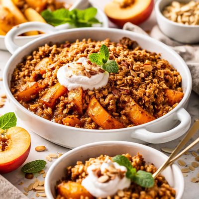 Image of Navajo Style Peach Crisp Vegan Friendly