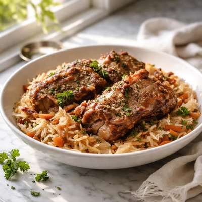 Image of Neckbones Sauerkraut