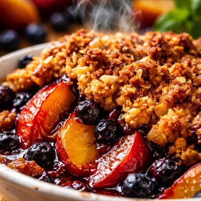 Image of Nectarine Blueberry Crisp