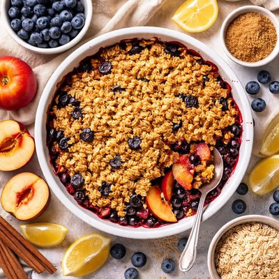 Image of Nectarine Blueberry Crumble