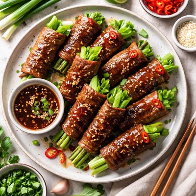 Image of Negima Beef Scallion Rolls