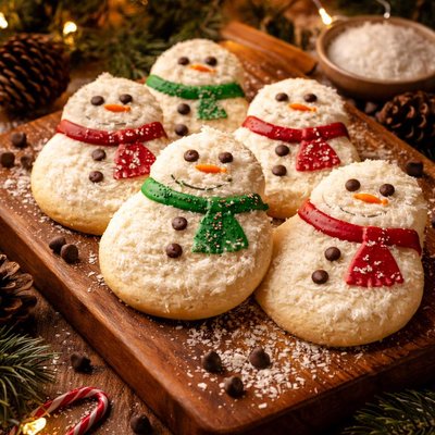 Image of Nelson Cookie Bake Cream Cheese Snow Man Cookies