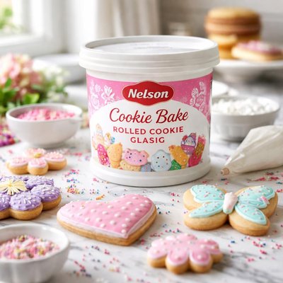 Image of Nelson Cookie Bake Rolled Cookie Glaze Icing