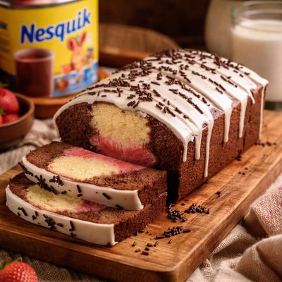 Image of Nesquik Neapolitan Pound Cake