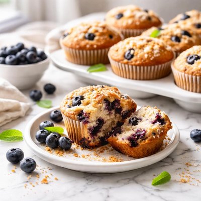 Image of New England Blueberry Muffins