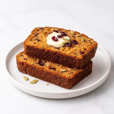 Image of New England Harvest Cranberry Pumpkin Bread