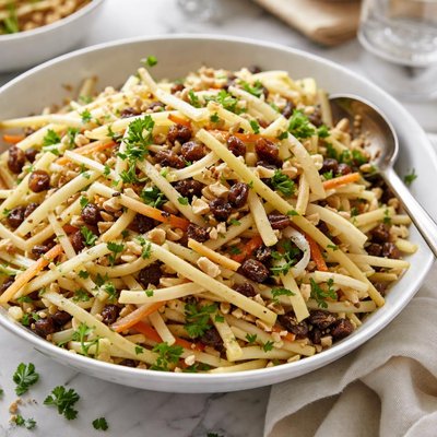 Image of New Fashioned Apple and Raisin Slaw from Cooking Light