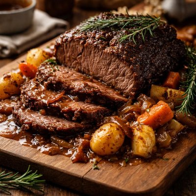 Image of New Fashioned Pot Roast with Fresh Rosemary
