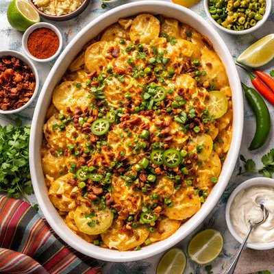 Image of New Mexican Potatoes Au Gratin