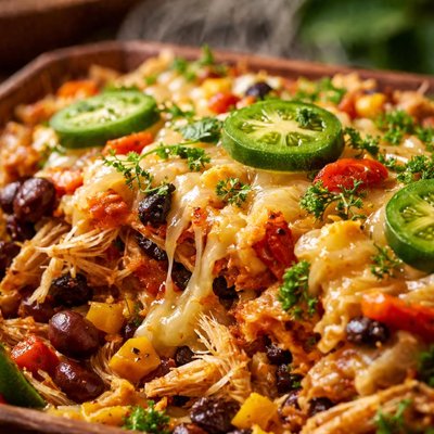 Image of New Mexico Style Chili Chicken Casserole