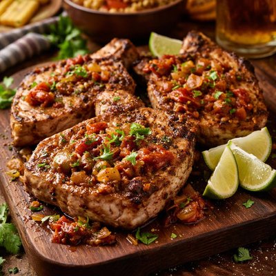 Image of New Mexico Style Pork Chops
