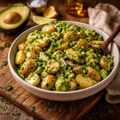Image of New Potato Salad with Avocado Dressing