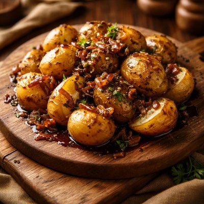 Image of New Potatoes with Balsamic and Shallot Butter