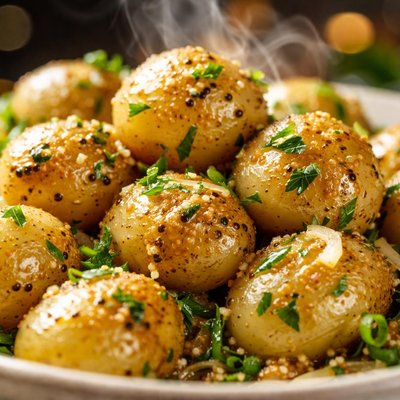 Image of New Potatoes with Dijon Vinaigrette