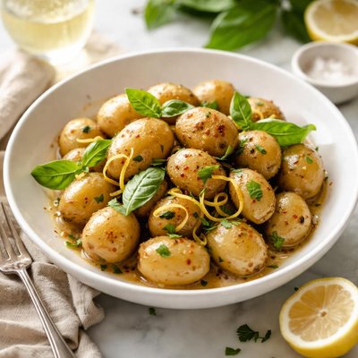 Image of New Potatoes with Wine and Basil