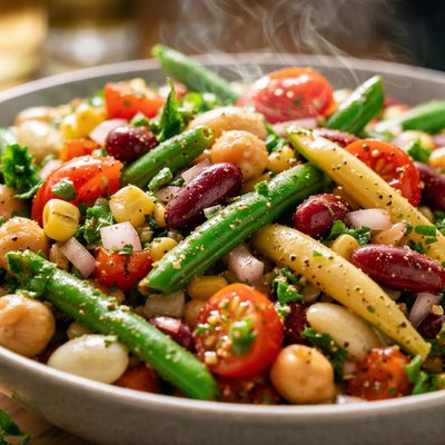 Image of New York Times Summer Bean Chilled Salad