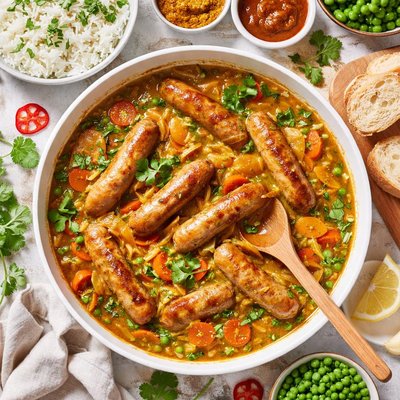 Image of New Zealand Curried Sausages